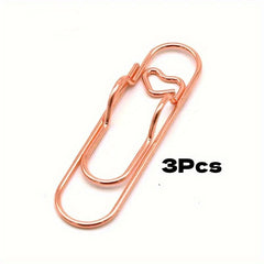 3pc Metal Pen Clips Multifunctional Pen Clip Notebook Bookmark Paper Holder