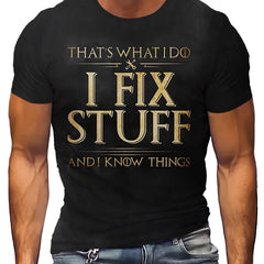 Men's Fix Stuff Print Sports T shirt