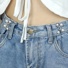 2 Pairs Jean Buttons for Tightening Loose Jeans Pants