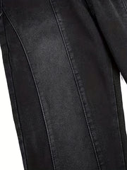 Loose Fit Wide Leg Jeans Mens Street Style Denim Pants