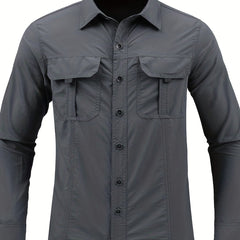 Men's Outdoor Long Sleeve Button Up Shirts