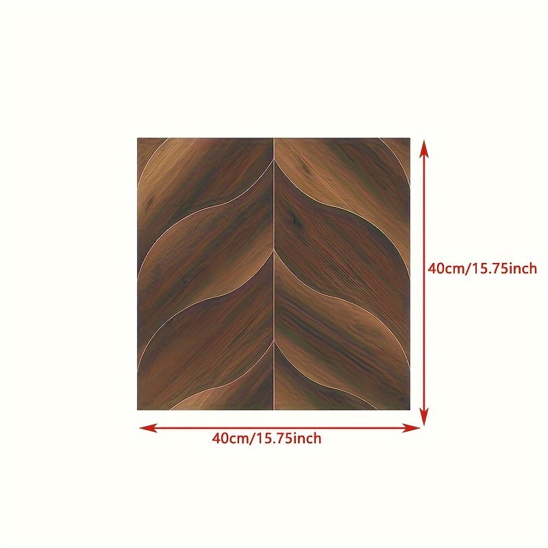 Wood Grain Tile Stickers Waterproof Self Adhesive Thicken