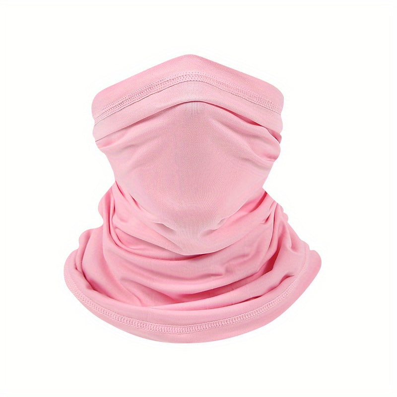 Ice Viscose Sunscreen Neck Cover Solid Breathable Warm Neck Gaiter
