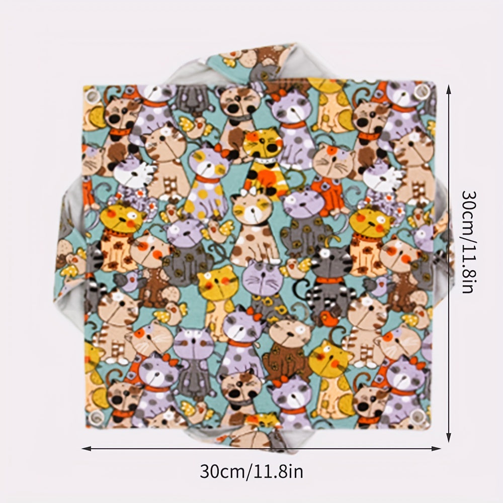 Small Pet Hammock Cartoon Print Hanging Hamster Nest