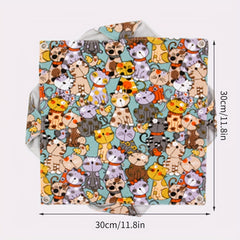 Small Pet Hammock Cartoon Print Hanging Hamster Nest