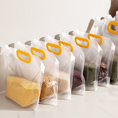 5pcs Kitchen Storage Bags 1.5L 2.5L 5L Fresh Keeping Moisture & Insect Proof