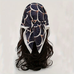 Fish Scale Headscarf Polyester All match Small Scarf