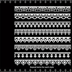 16pcs Lace Waltz Series Hand Tent Art Material Decoration Pack