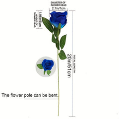 1pc Flannel Rose Simulation Flower Holiday Gift