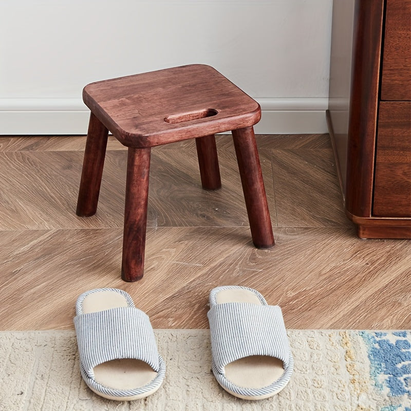 Creative Portable Small Board Stool Solid Wood Children's Shoe Changing Stool