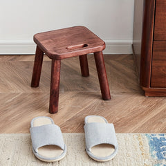 Creative Portable Small Board Stool Solid Wood Children's Shoe Changing Stool