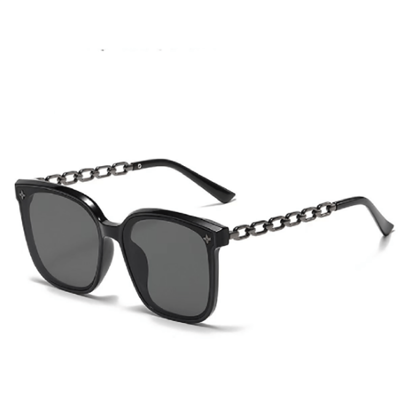 Square Polarized Sunglasses Metal Glasses UV400