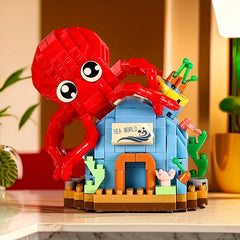 Micro Bead Building Blocks Octopus Marine Animal DIY Educational Toy