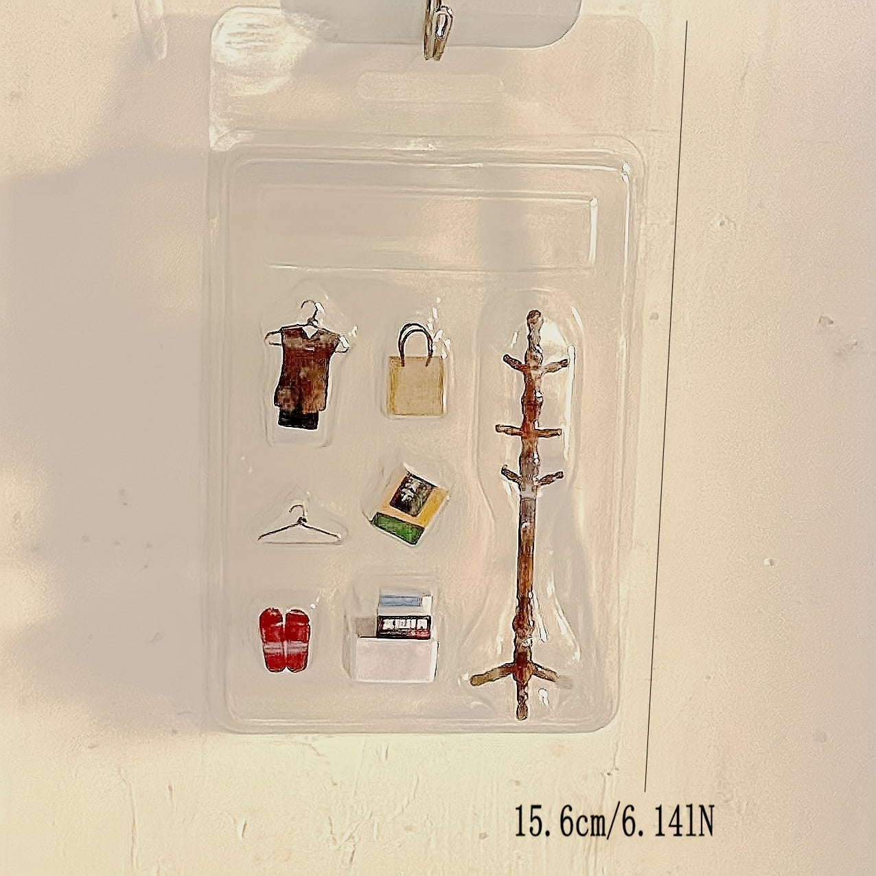 Dollhouse Bedroom Coat Rack Set Room Decoration