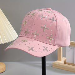 Rhinestone Baseball Cap Y2K Adjustable Lightweight Sun Hat