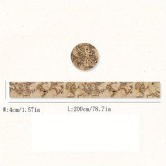 Vintage Butterfly Plant Washi Tape 2m