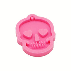 Resin Ghost Head Keychain Mold for DIY Jewelry Making