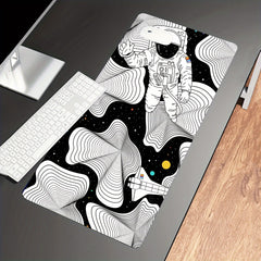 Oversized Gaming Desk Pad Disordered Theme Pattern 3D Printed Mouse Pad