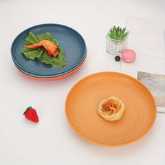 4pcs Outdoor Camping Plates Durable Anti-fall Household Dinner Plate