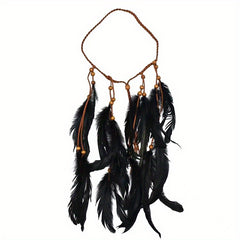Bohemian Tassel Feather Headband Travel Photo Headdress Boho Style
