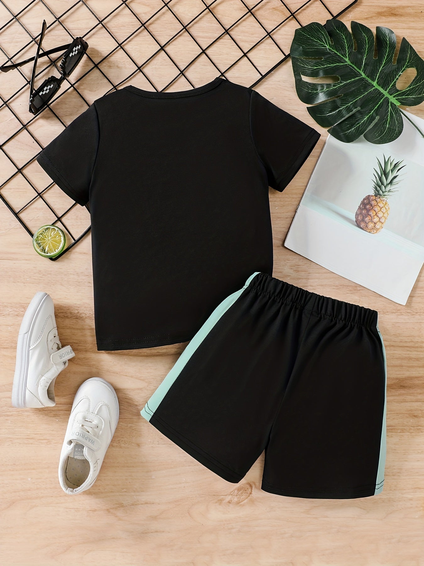 Boys Block Outfit Shorts & T shirt Summer Kids Clothes