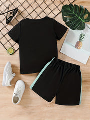 Boys Block Outfit Shorts & T shirt Summer Kids Clothes