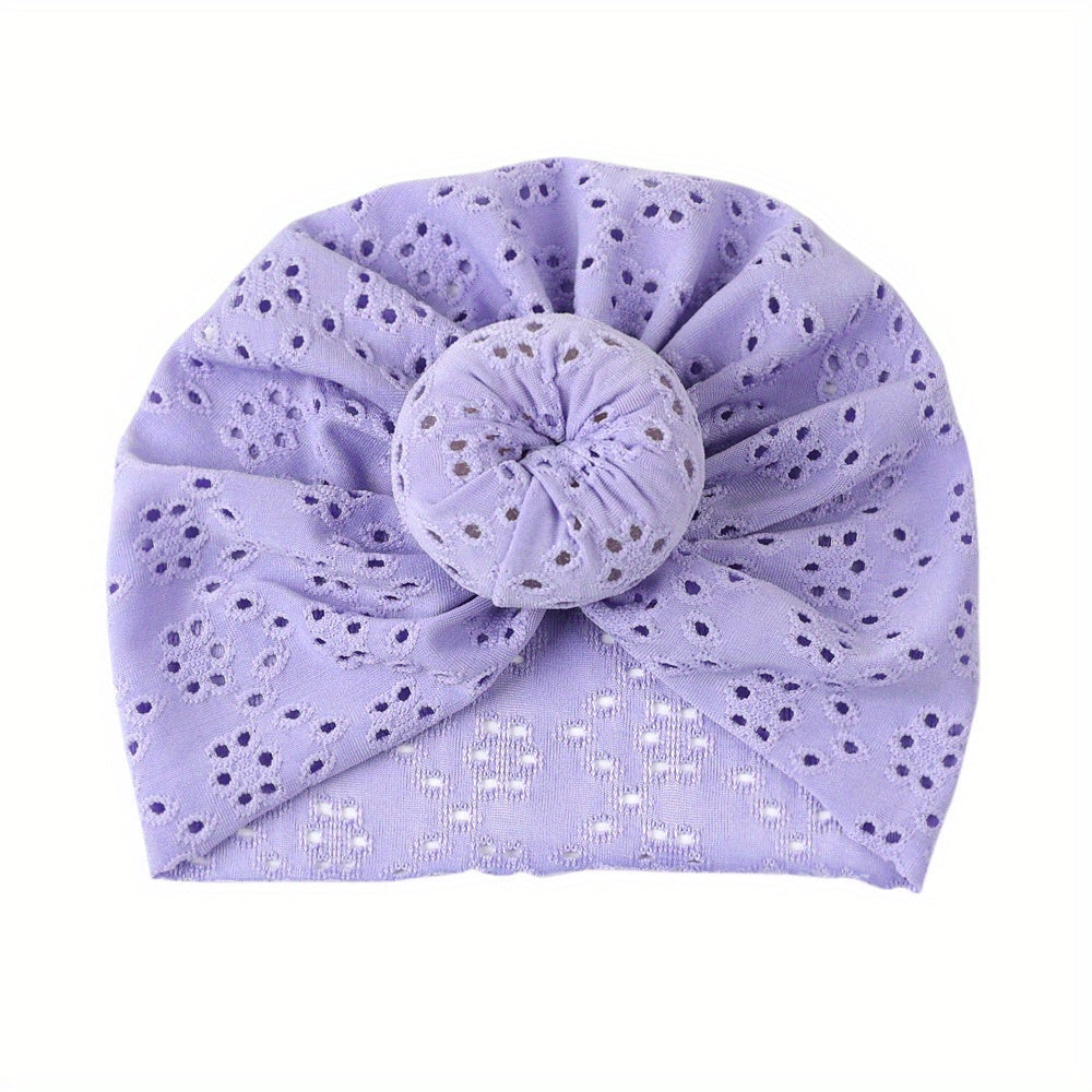 Baby Turban Hats Donut Knot Cozy Lovely Soft Head Wraps Caps For Newborn