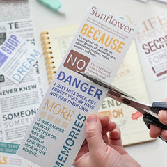 Retro Landscape Journal Sticker Paper Material Sticker