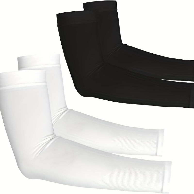Cooling Arm Sleeves with UV Protection and Thumb Hole for Men Women and Youth