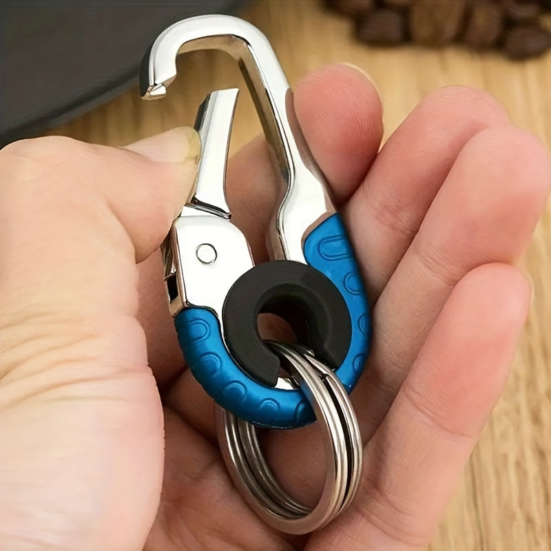 Stainless Steel Keychain Snap Hook Carabiner for Camping Hiking Fishing