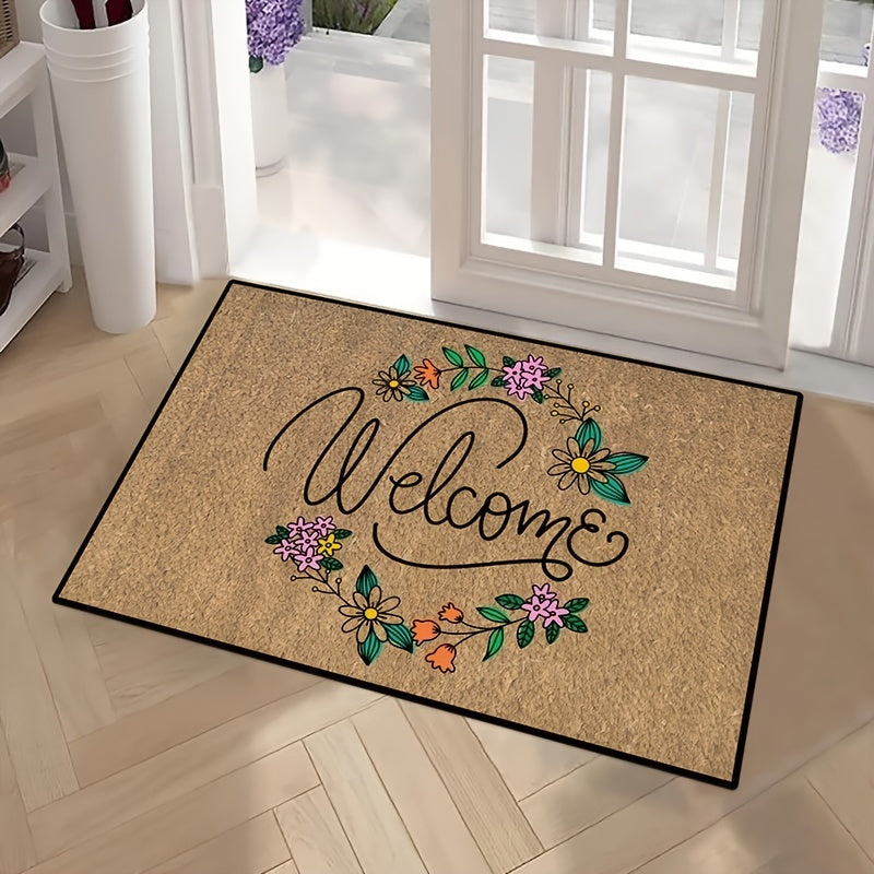 Welcome Mat Front Door Outdoor Entrance Non-slip Mat