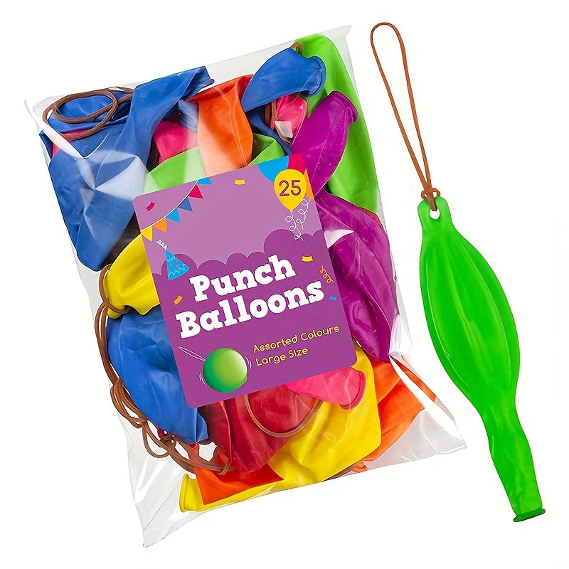 Punch Balloons Party Favors Bounce Balloons With Rubber Band