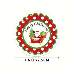 500 Christmas Festive Stickers - Animals Snowmen Trees - Small Business Supplies