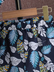3pcs Baby Boys Tropical Graphic Shirt & Shorts Set for Summer