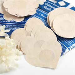 5 Pairs Women's Chest Heart Summer Invisible Bra Breast Patch Stickers