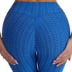 High Waist Yoga Pants Honeycomb Leggings for Women