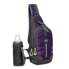 Waterproof Chest Bag with Bottle Holder for Outdoor Activities