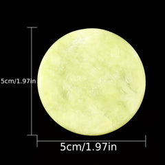 Jade Stone Eyelashes Glue Holder Grafting Eyelashes Glue Round Pallet