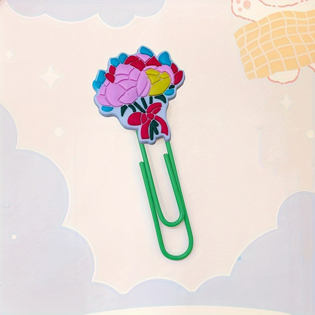 Colorful Cartoon Paper Clips Office Supplies Desk Stationery Bookmark Pliers