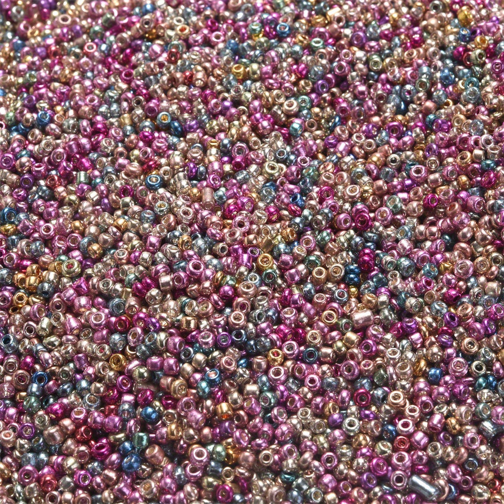 200Pcs Mixed Mini Glass Beads Multicolor Spacer Beads For DIY Jewelry