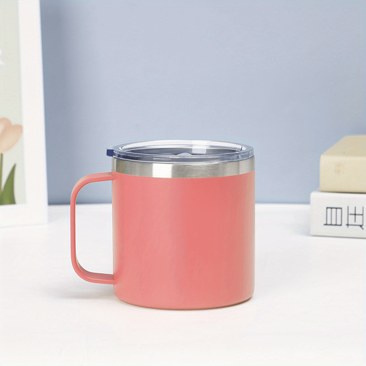 12 14oz Stainless Steel Coffee Mug Sports Water Bottle Gift