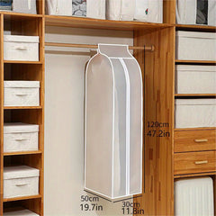1pc Dust Cover Bag with Zipper for Clothes Storage
