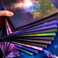 Double Sided Origami Paper 6 Colors Easy Fold Square Paper for Arts and Crafts