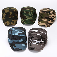 Men's Camo Flat Top Outdoor Hat