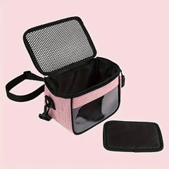 Portable Breathable Hamster Carrier Bag Adjustable Strap for Small Animals