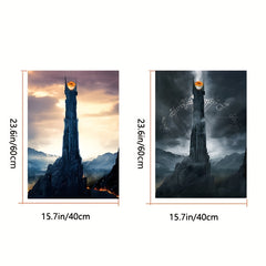 2pcs Movie Scene Poster Home Decor Wall Canvas Painting