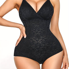 Jacquard Bodysuit Backless Slimmer Butt Lifting Body Shaper