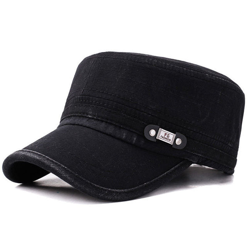 Men's Cotton Blend Flat Top Baseball Cap