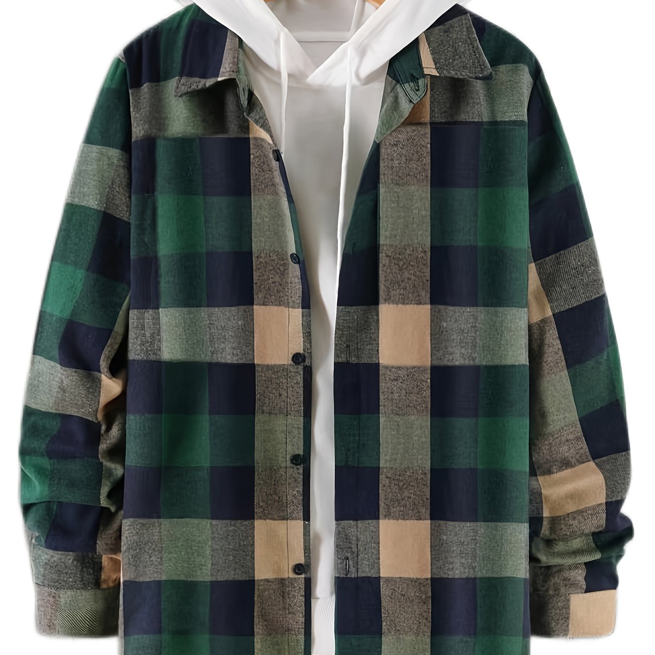 Men's Plaid Long Sleeve Shirt Comfy Shirt For Spring Autumn