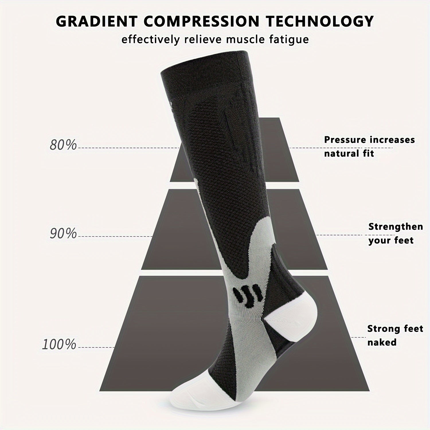 Men's Compression Sport Socks for Basketball Football
